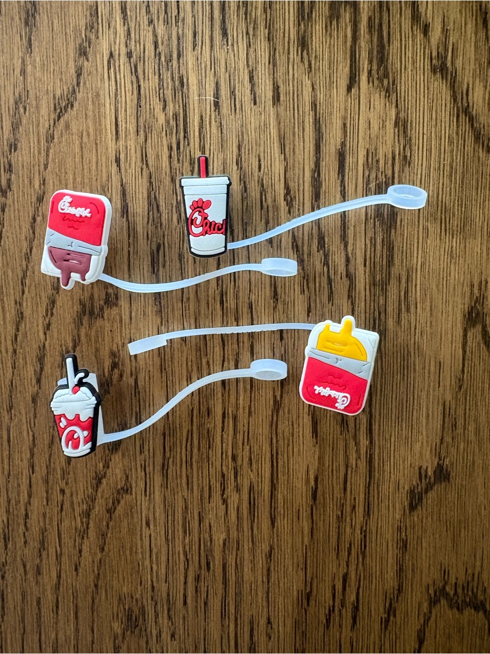 Chick-fil-A straw toppers